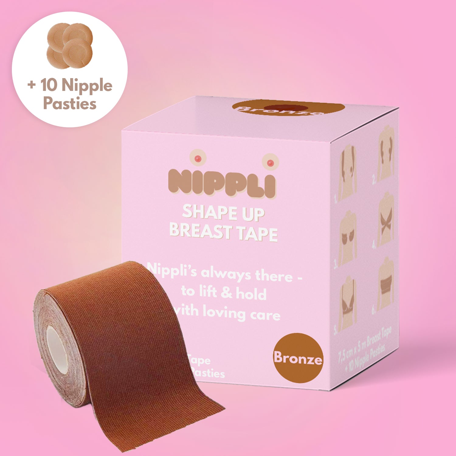 Nippli Breast Tape ☀️ Perfect support without the hassle of a
