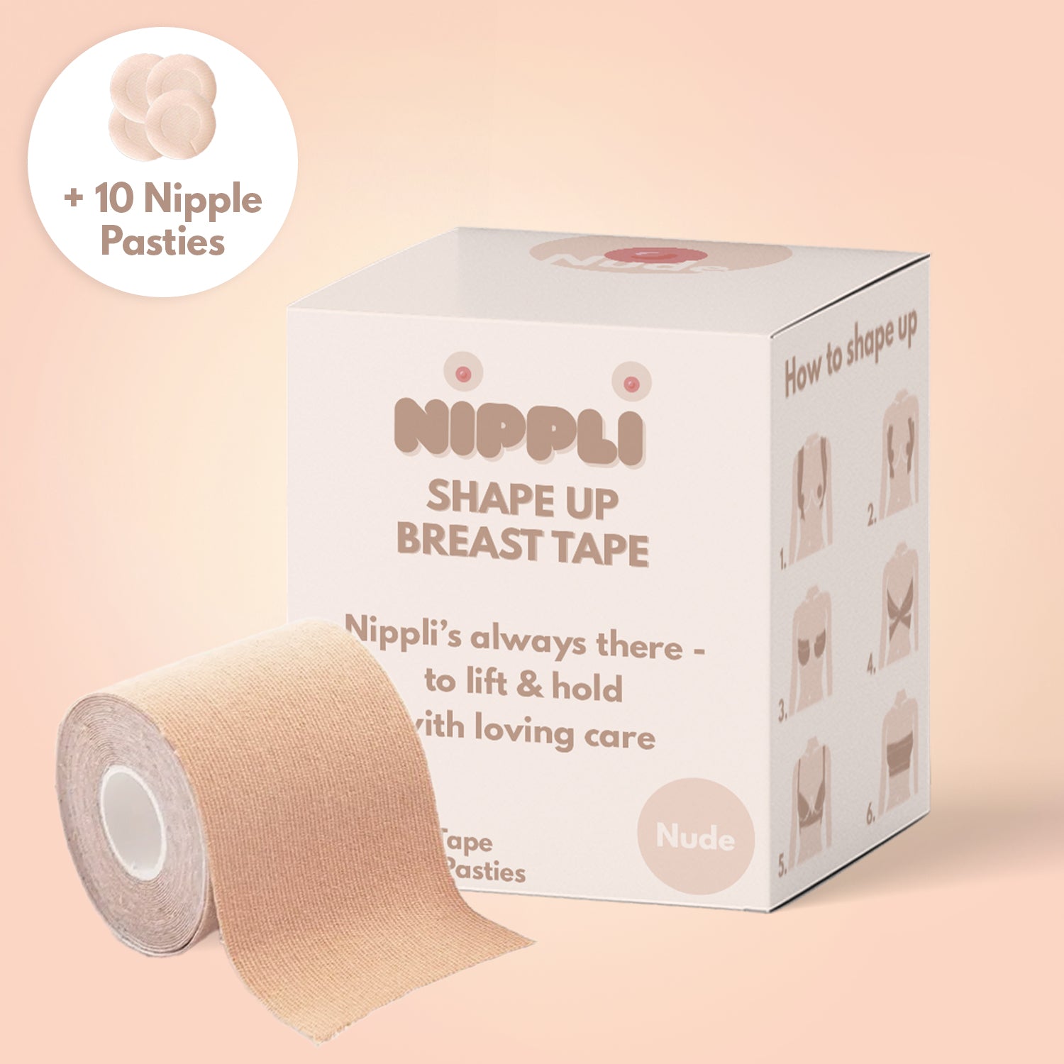 Nippli Boobtape ☀️ Perfekter Halt für den ganzen Tag –