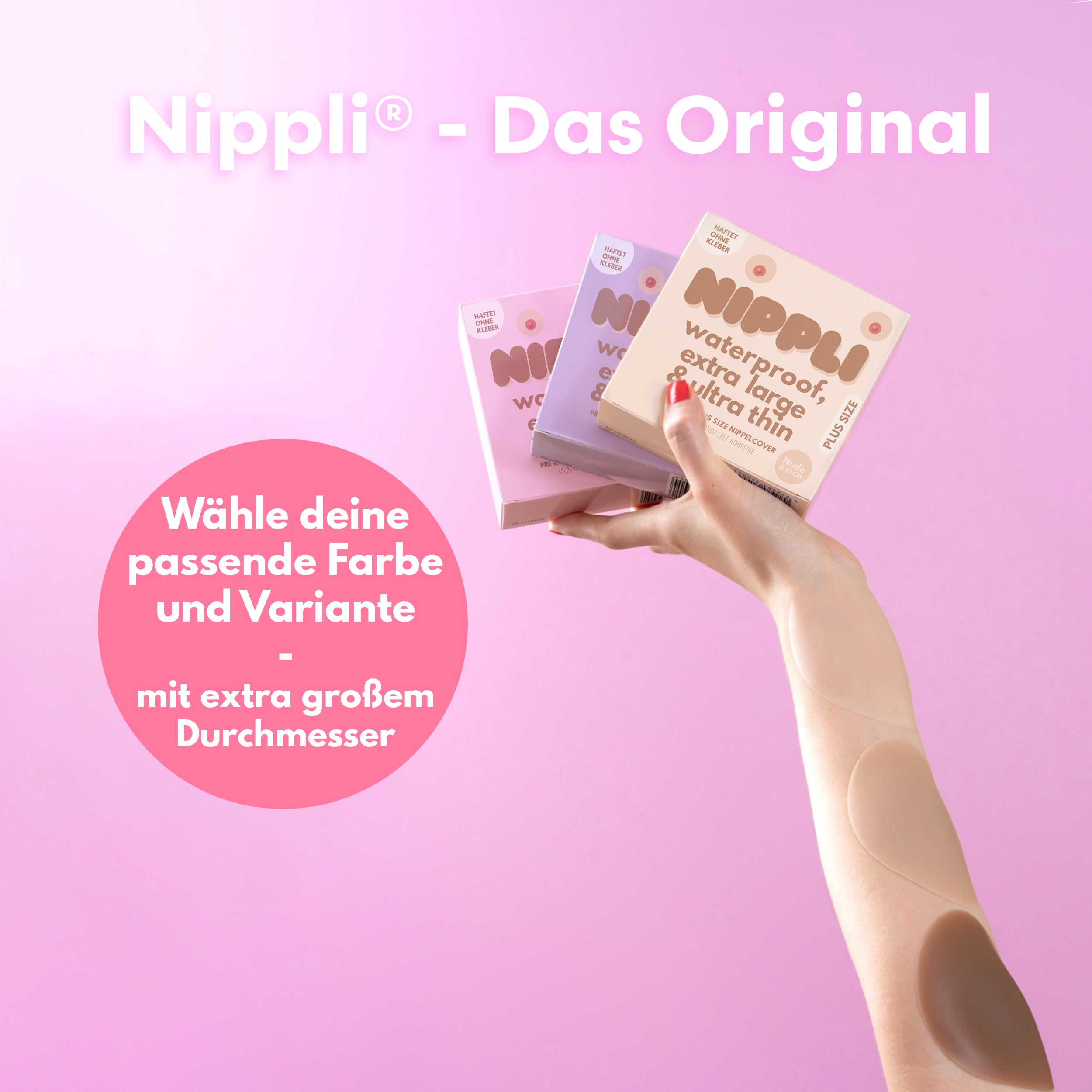 Doppel Pack Plus Size Nippelcover COLOR Tanned (2 Paar) 4 St.