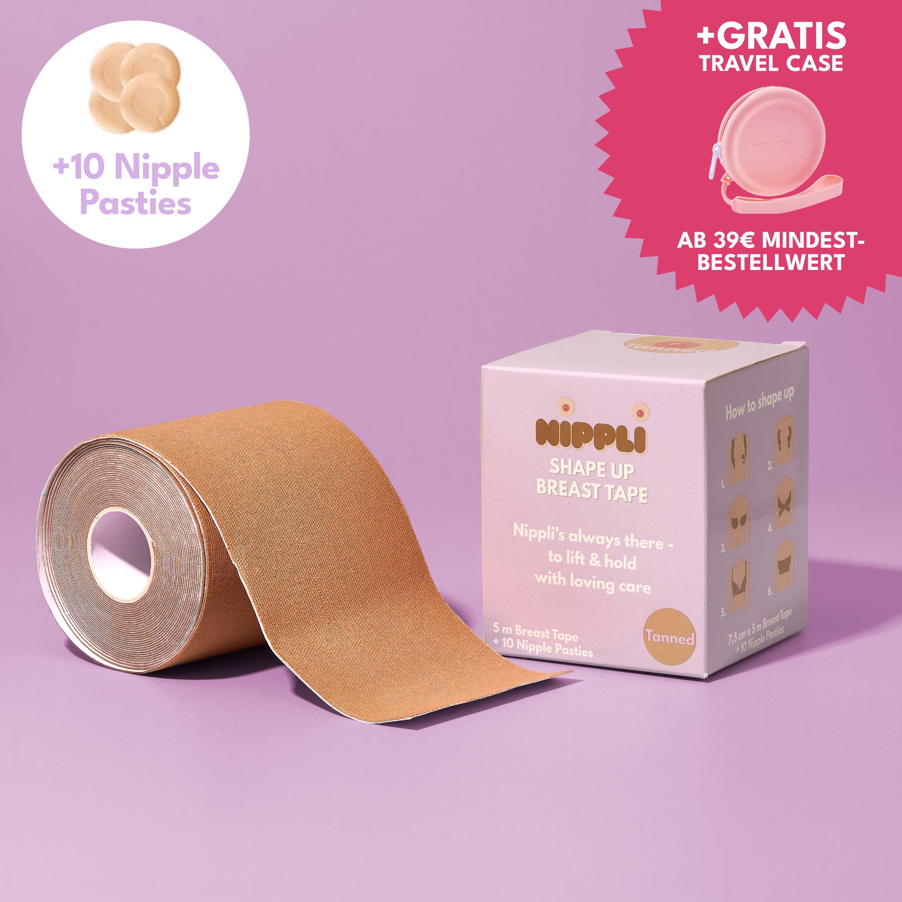 Shape Up Breast Tape TANNED