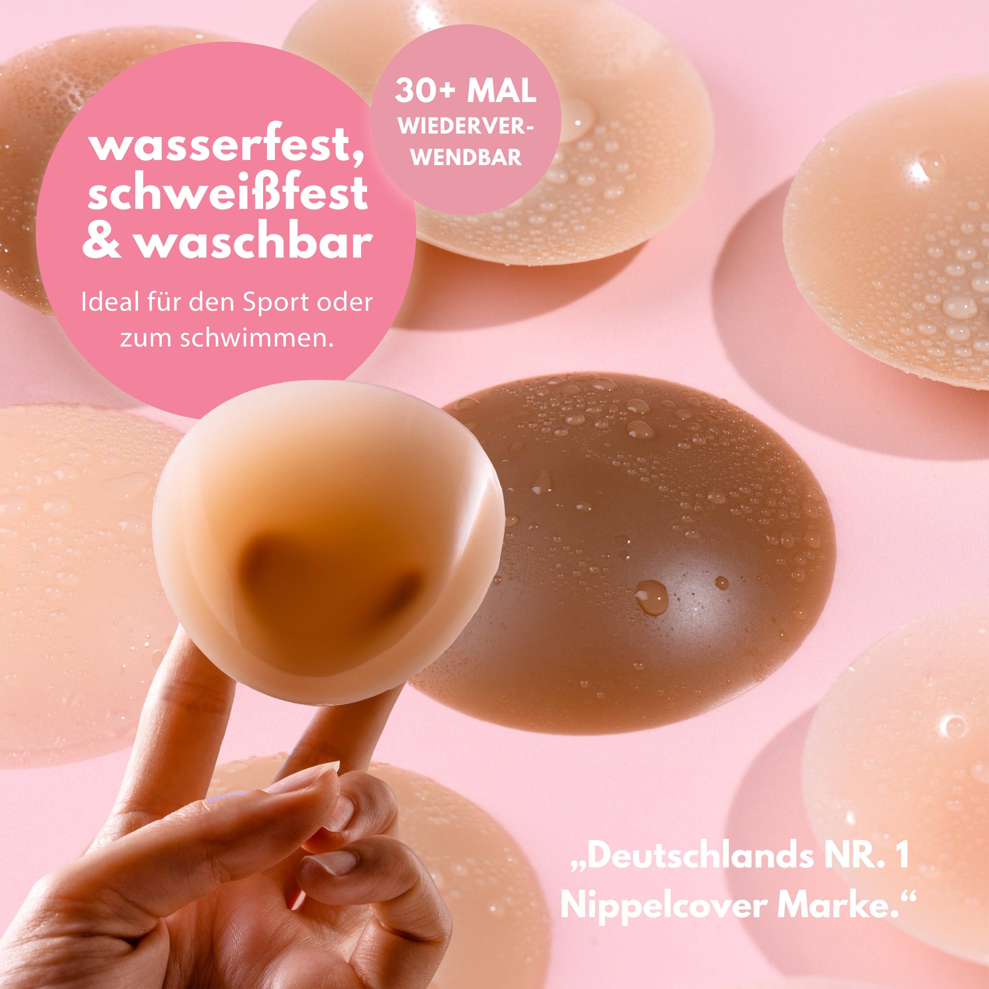 Copricapezzoli COLOR BRONZO confezione doppia (2 paia) 4 pezzi.