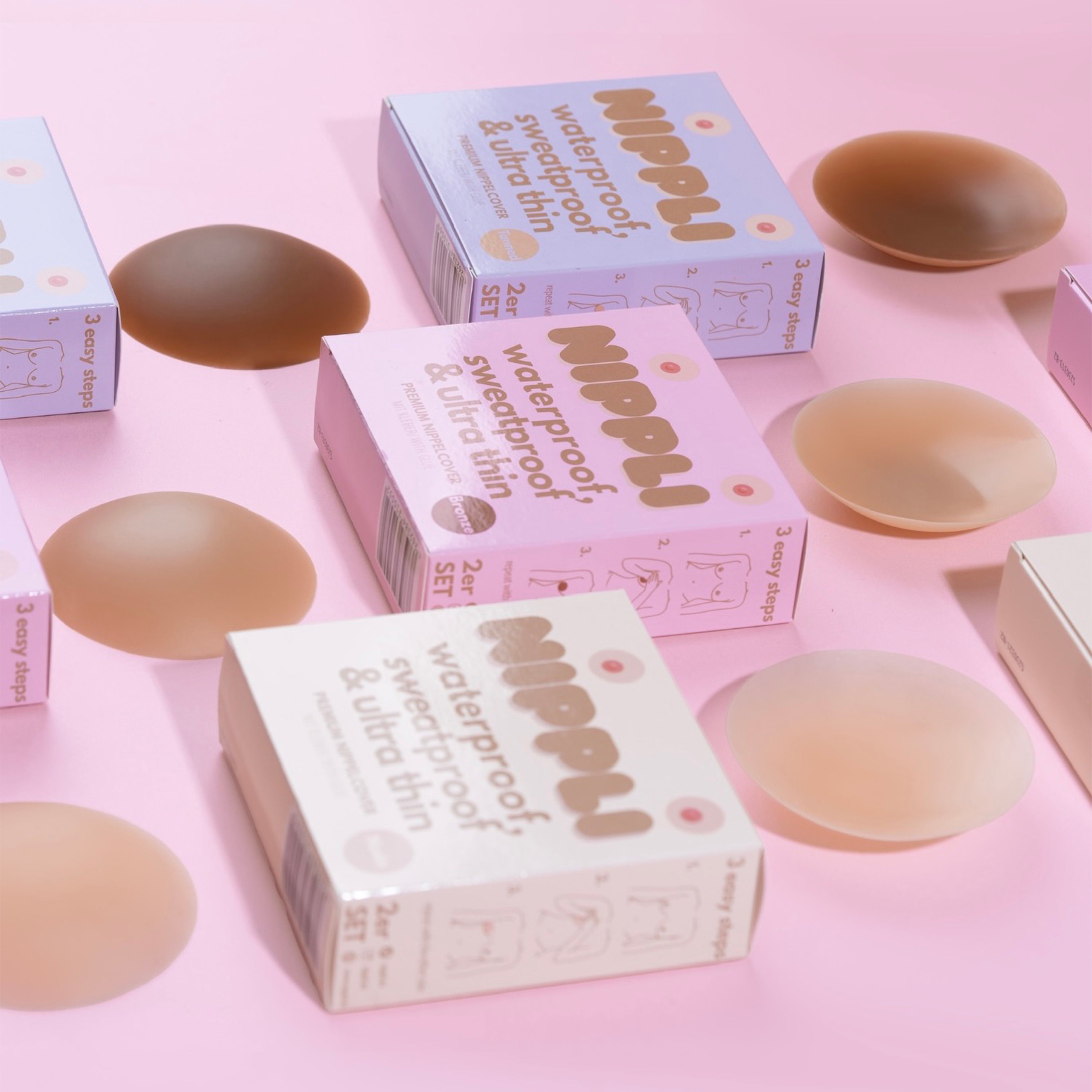 Double Pack Nipple Covers COLOR NUDE (2 pairs) 4 pcs.