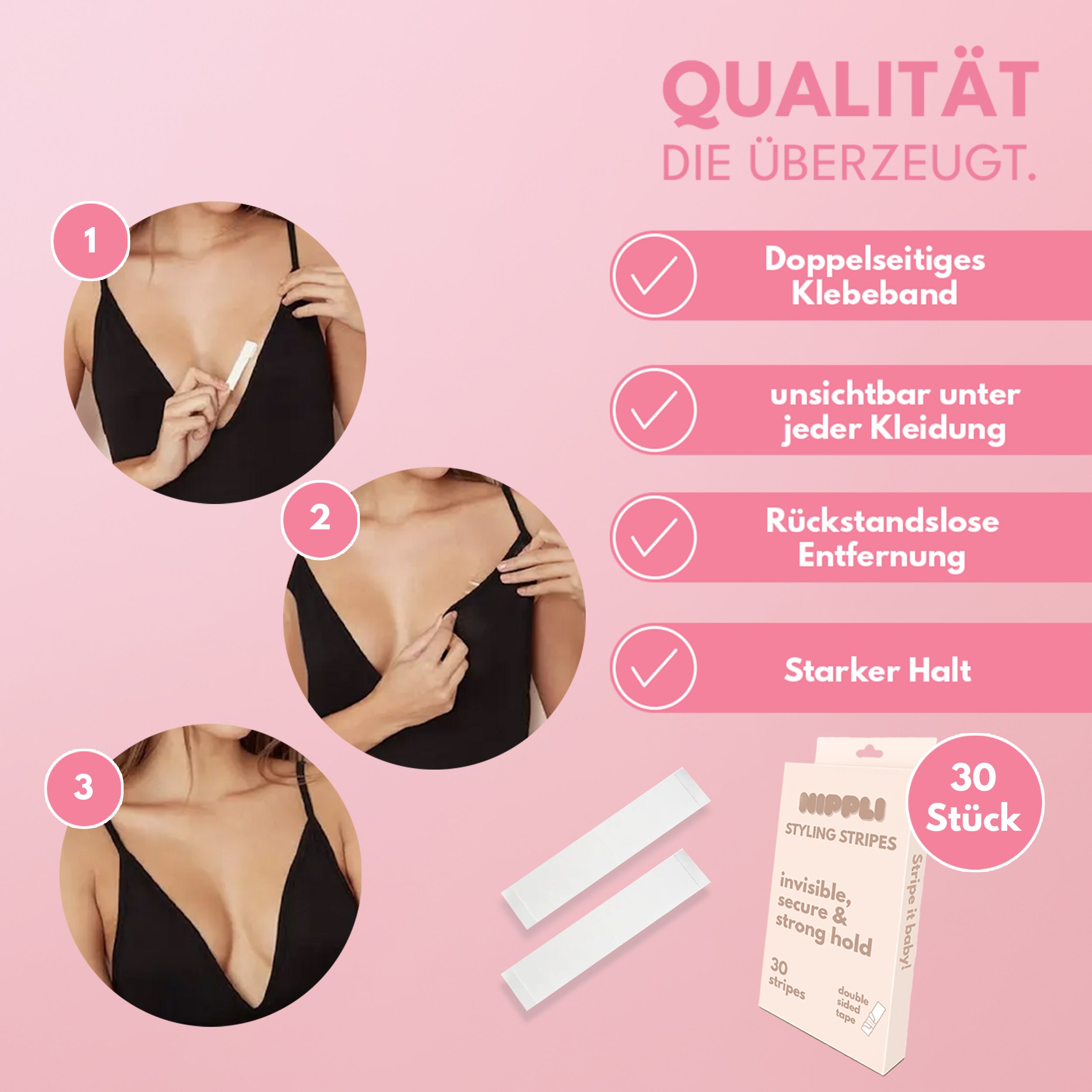 Nippli Styling Stripes, 30Stk.