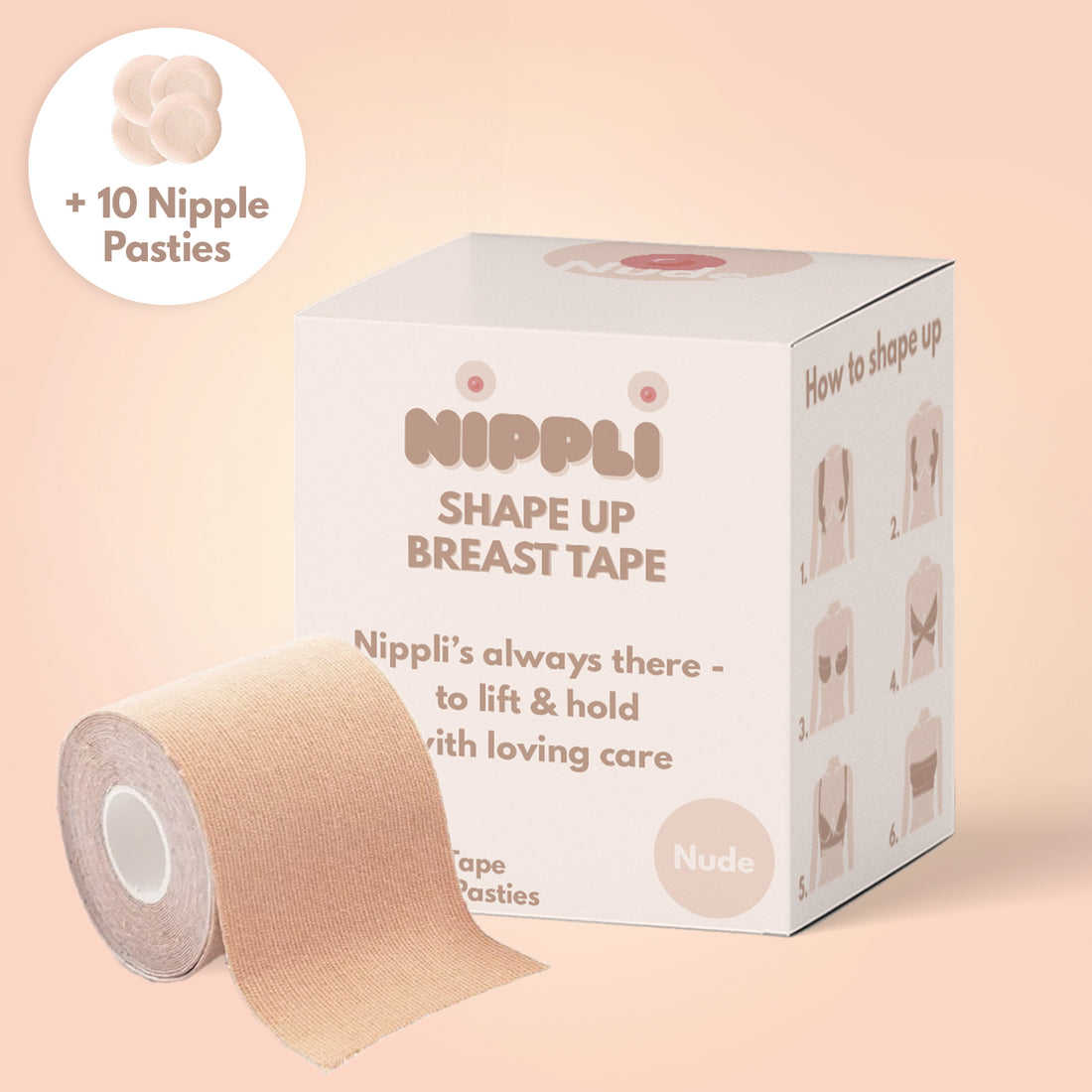Shape Up Breast Tape NUDE