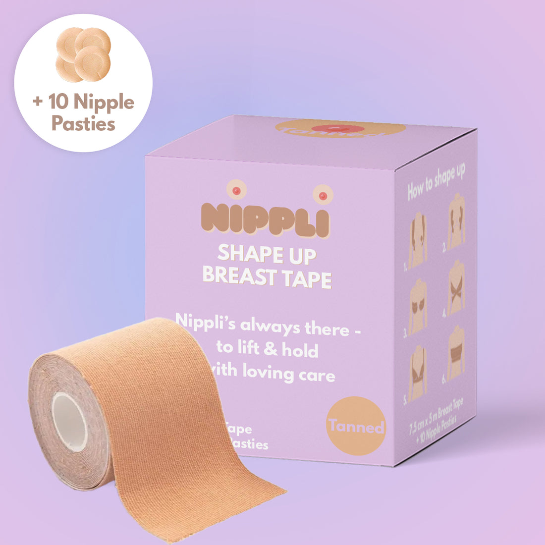 Shape Up Breast Tape TANNED