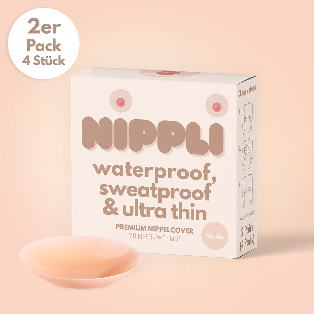 Doppel Pack Nippelcover COLOR NUDE (2 Paar) 4 St.
