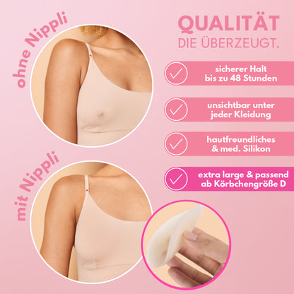 Doppel Pack Plus Size Nippelcover COLOR NUDE (2 Paar) 4 St.