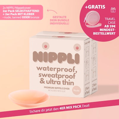 4er Mix Pack Nippelcover selbsthaftend + mit Kleber
