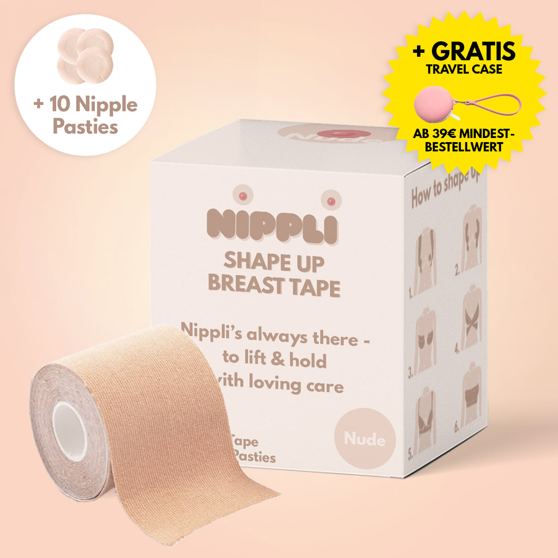 Shape Up Breast Tape NUDE