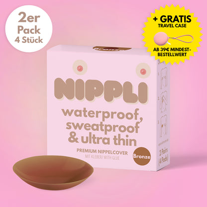 Doppel Pack Nippelcover COLOR BRONZE (2 Paar) 4 St.