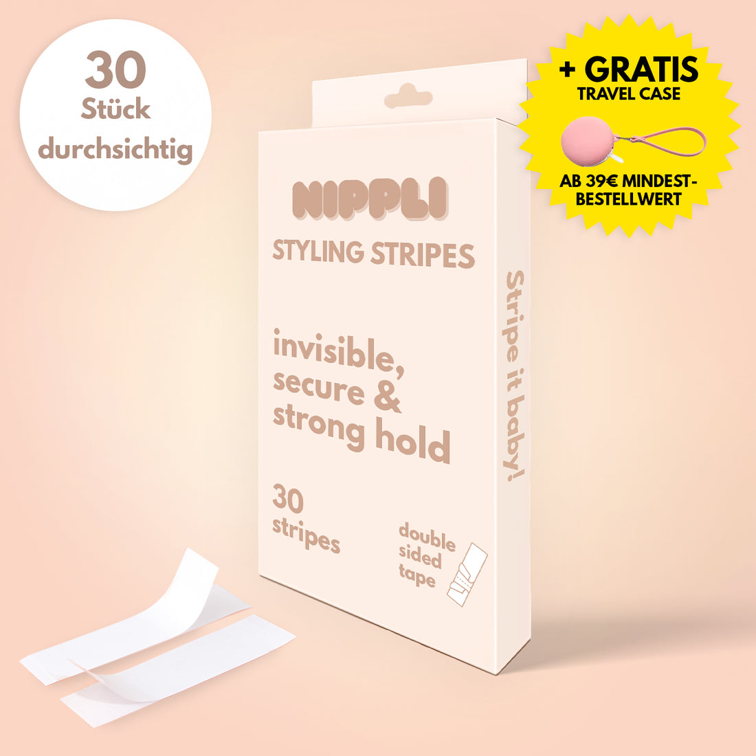 Nippli Styling Stripes, 30Stk.