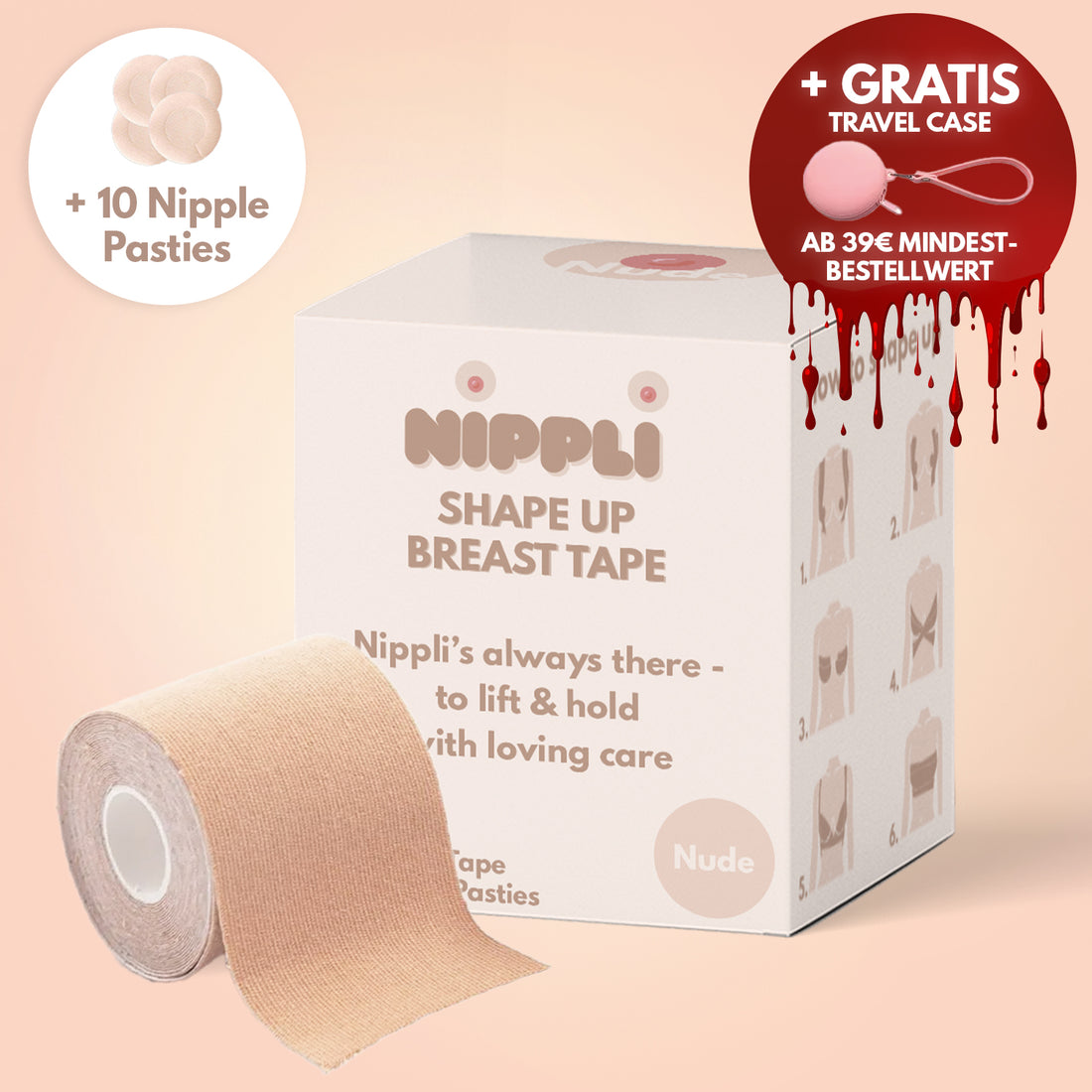 Shape Up Breast Tape NUDE