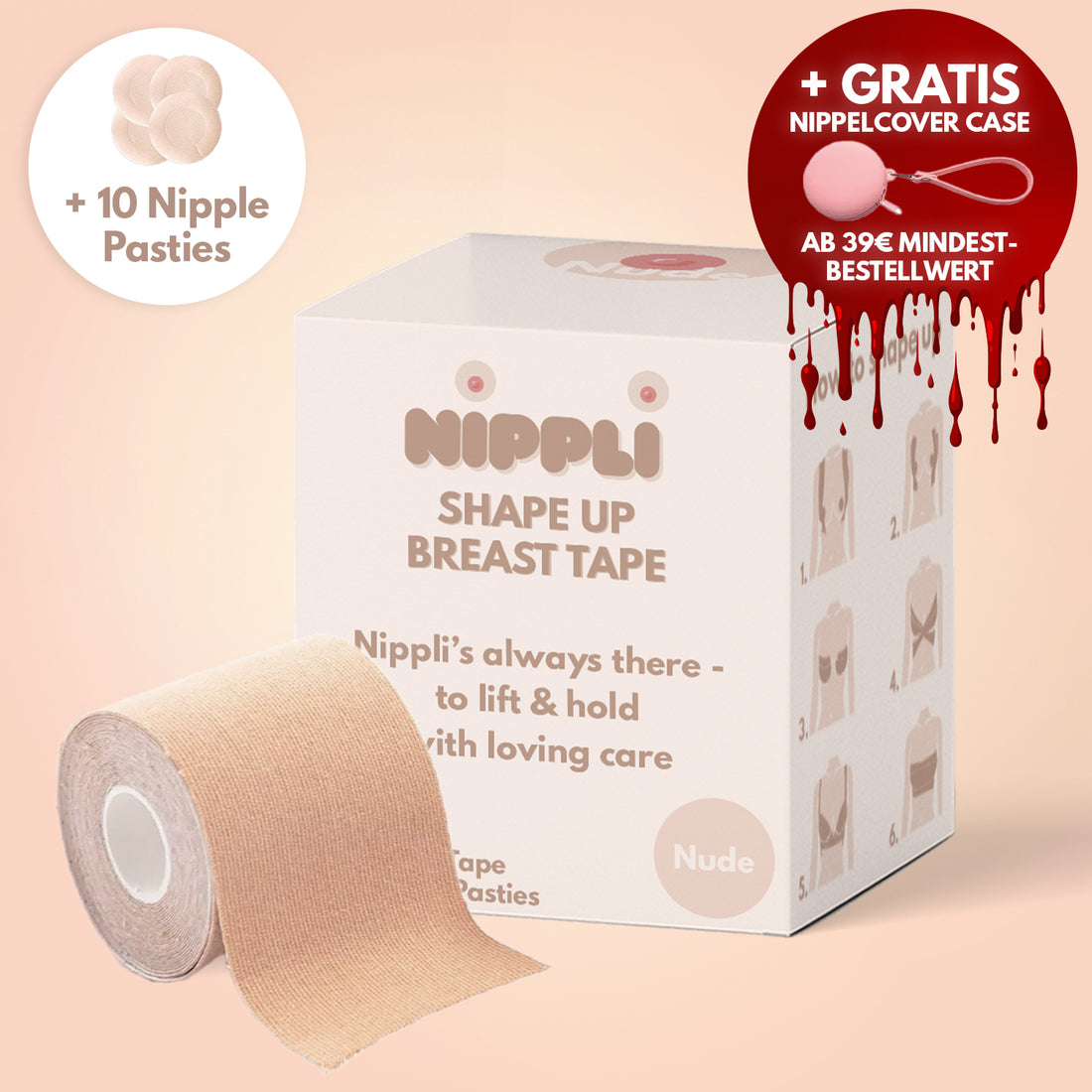 Shape Up Breast Tape NUDE