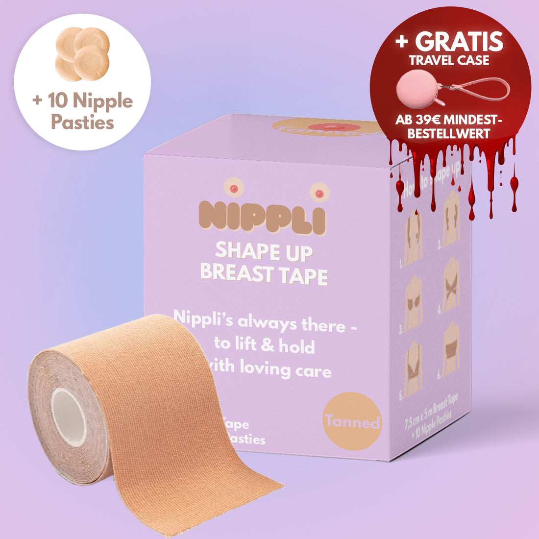 Shape Up Breast Tape TANNED