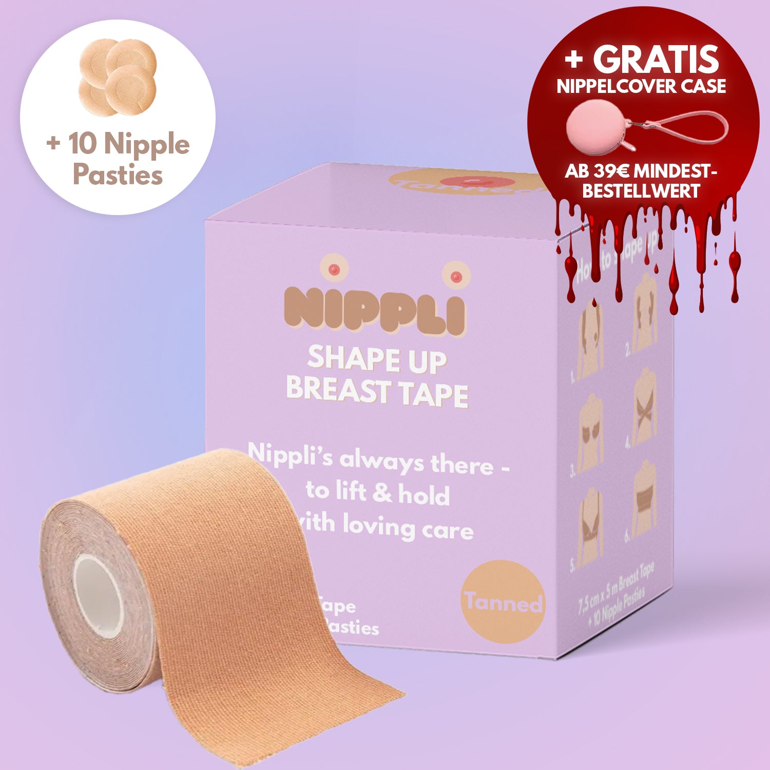 Shape Up Breast Tape TANNED