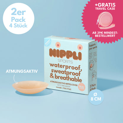 Atmungsaktive Nippelcover (2 Paar) 4 St.