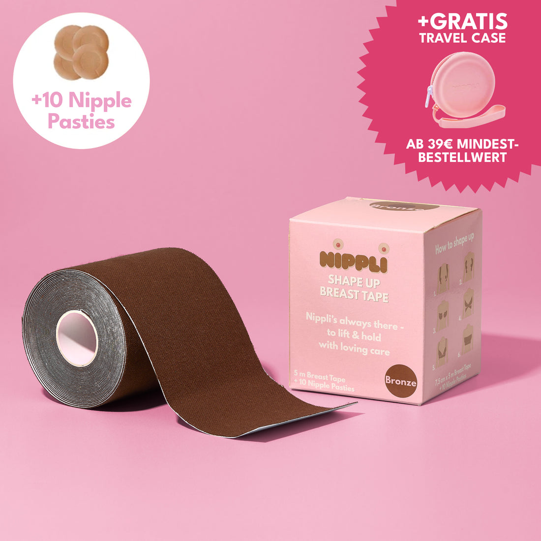 Shape Up Breast Tape BRONZE