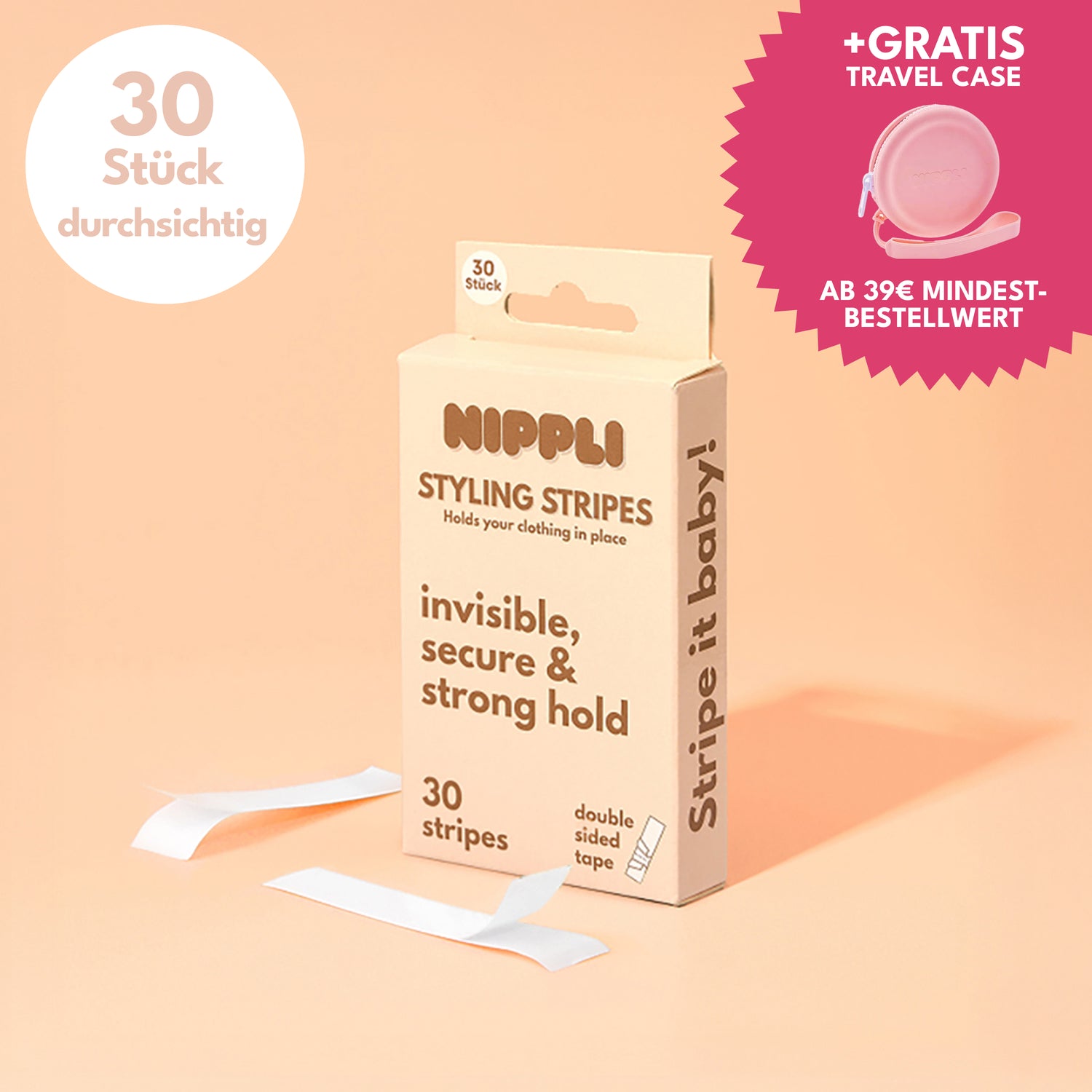 Nippli Styling Stripes, 30 pieces.