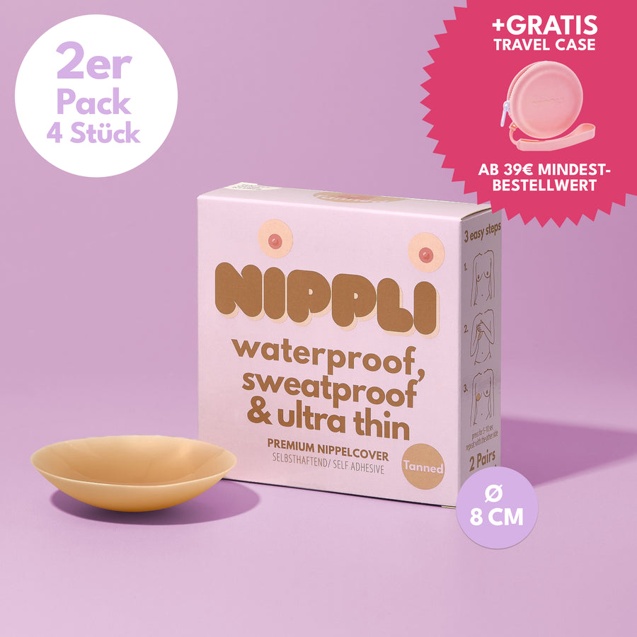 Doppel Pack Nippelcover COLOR TANNED (2 Paar) 4 St.