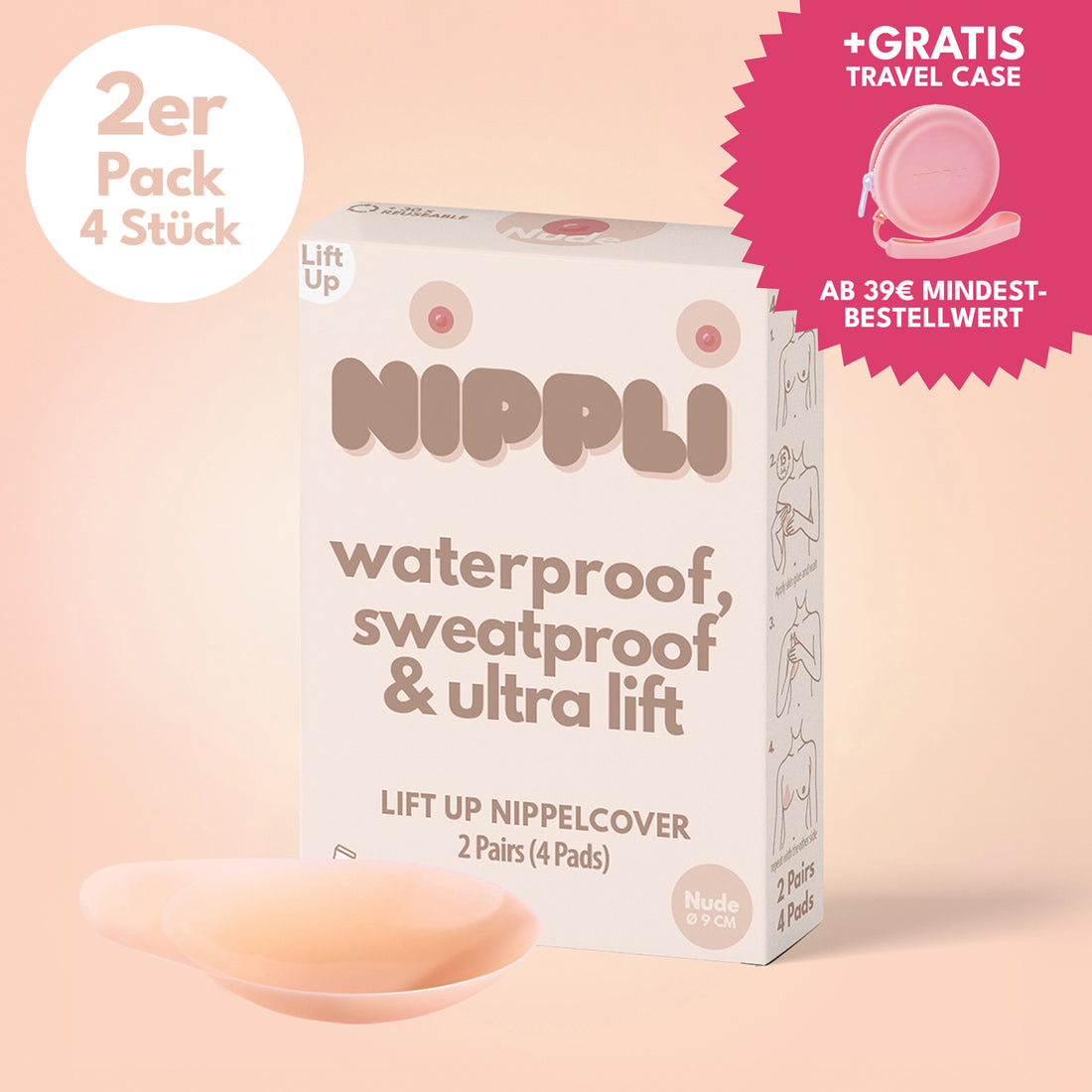 Lift-Up Nipple Covers – 2 Pairs, 4 Pieces