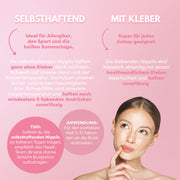 4er Mix Pack Nippelcover selbsthaftend + mit Kleber