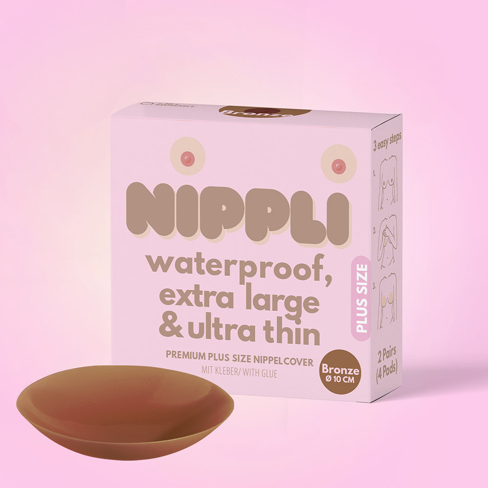 Doppel Pack Plus Size Nippelcover COLOR Bronze (2 Paar) 4 St.