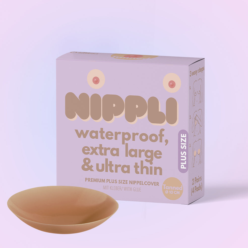 Doppel Pack Plus Size Nippelcover COLOR Tanned (2 Paar) 4 St.