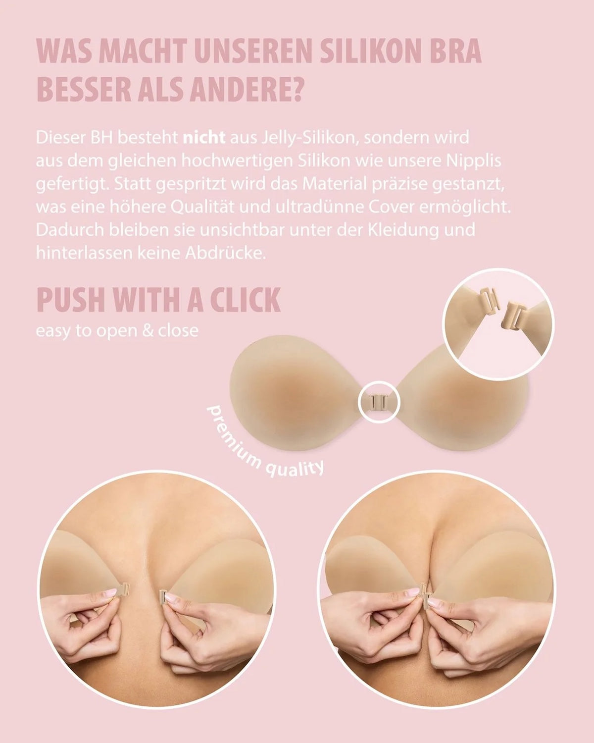 Soutien-gorge en silicone