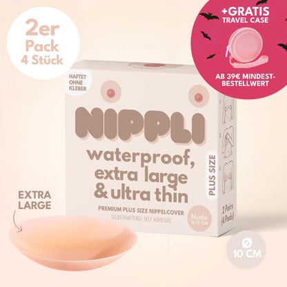 Doppel Pack Plus Size Nippelcover COLOR NUDE (2 Paar) 4 St.