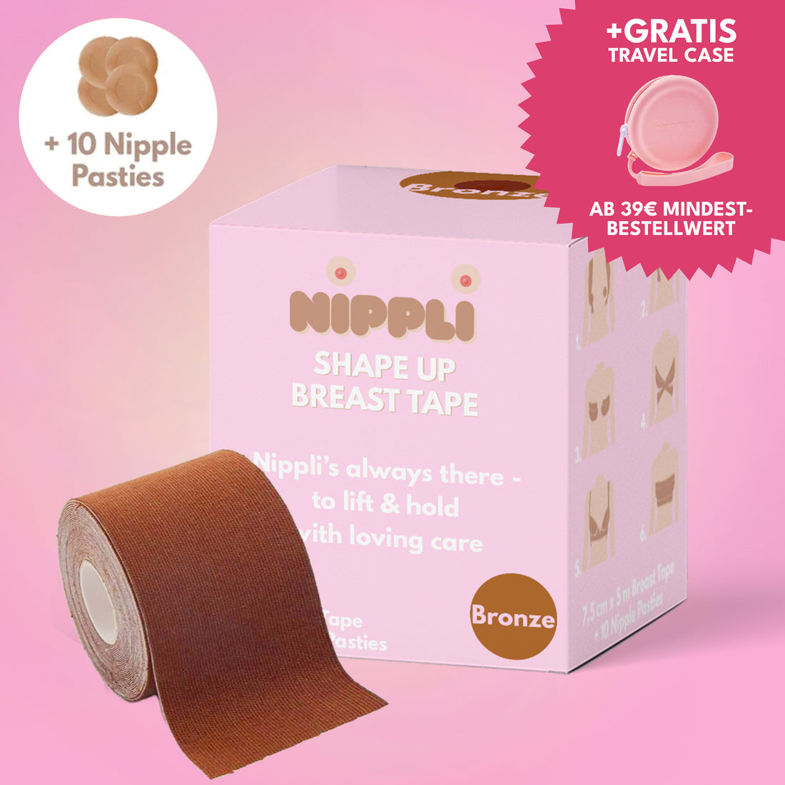 Shape Up Breast Tape BRONZE