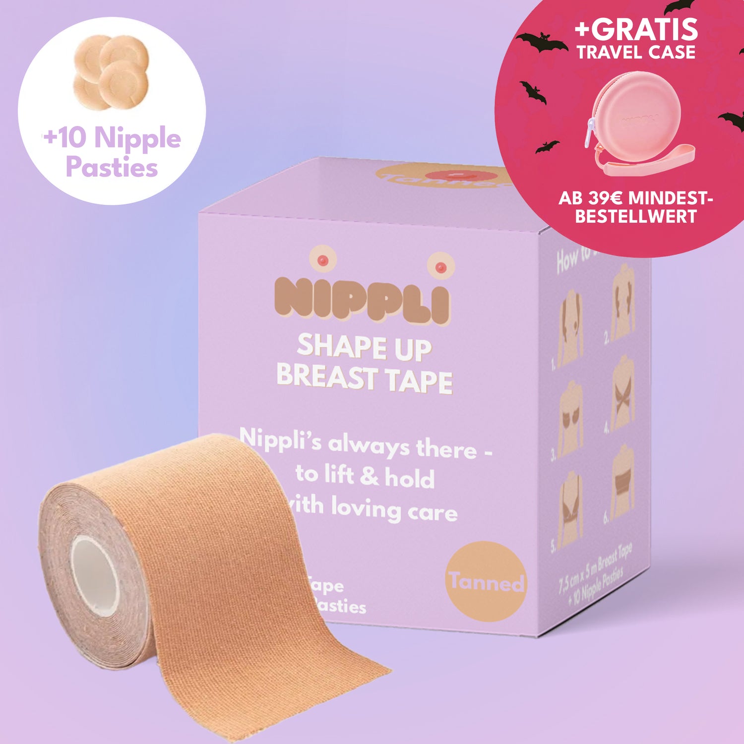 Shape Up Breast Tape TANNED