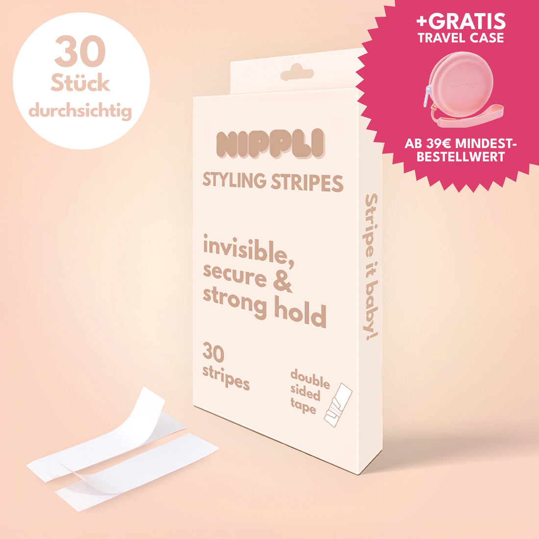Nippli Styling Stripes, 30 pieces