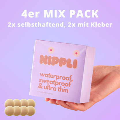 Nippel Pads selbstklebend im 4er Pack in der Farbe Tanned